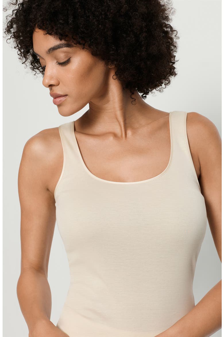 Cotton Seamless Tank, Alternate, color, SUMMER SAND