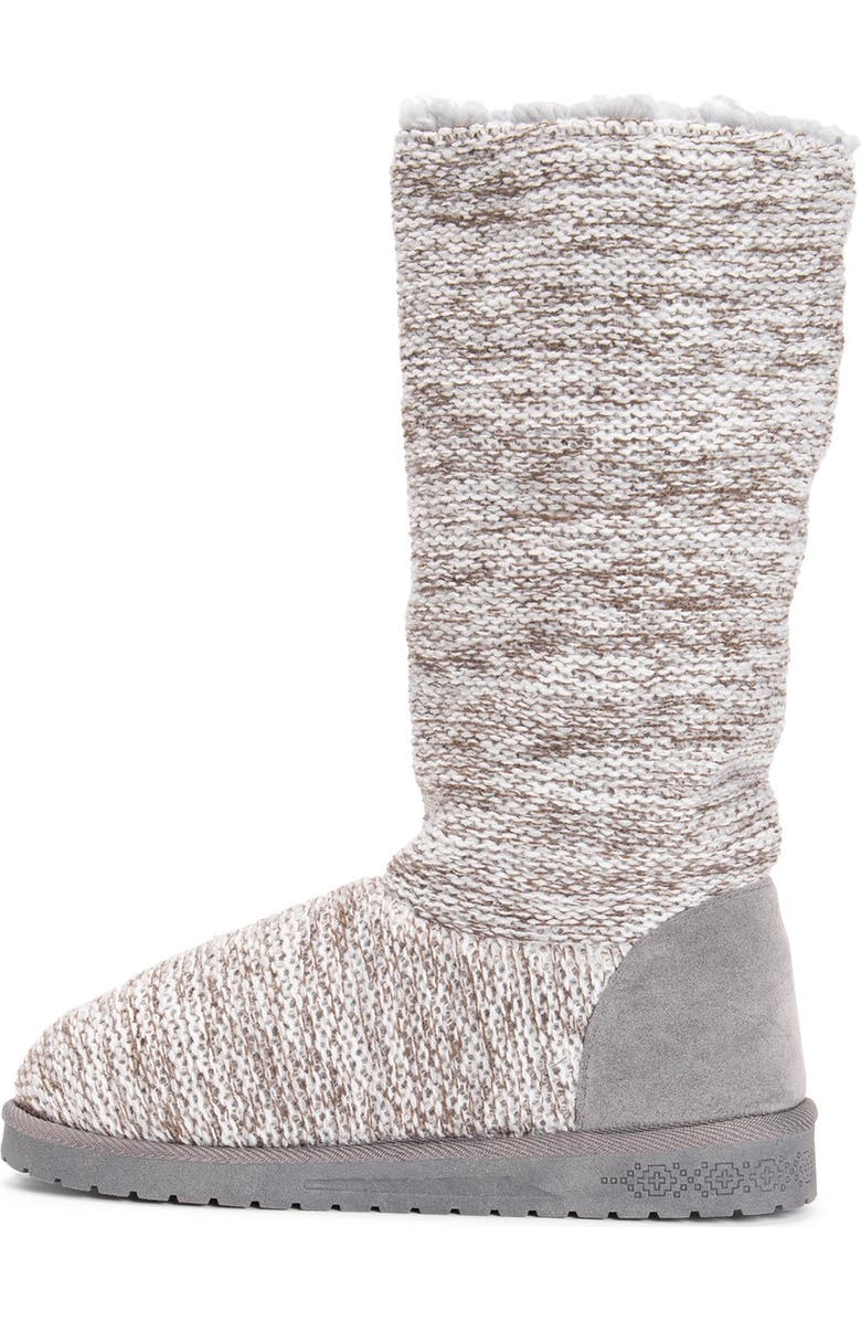 MUK LUKS Liza Water-Resistant Faux Fur Knit Boot, Alternate, color,