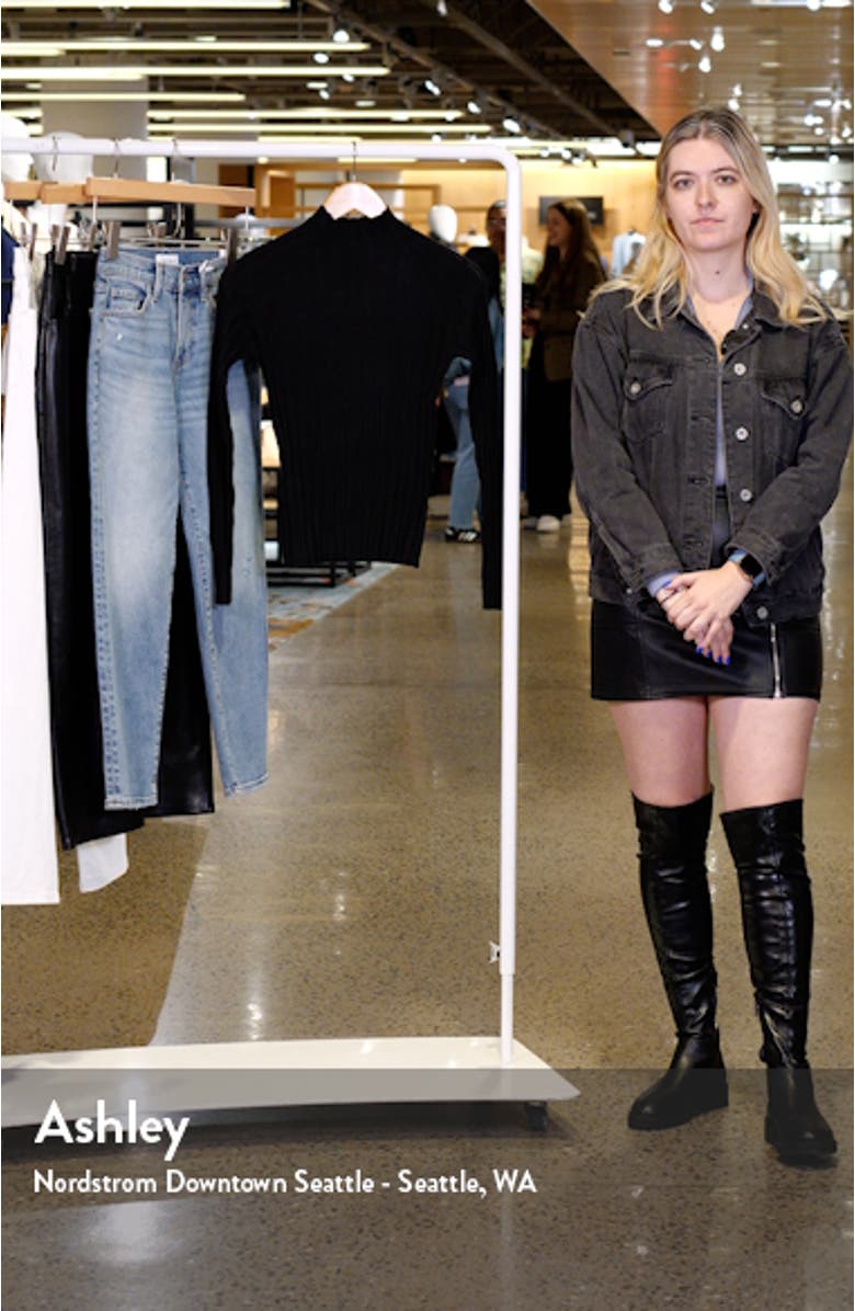 Flurry Rib Funnel Neck Sweater, sales video thumbnail