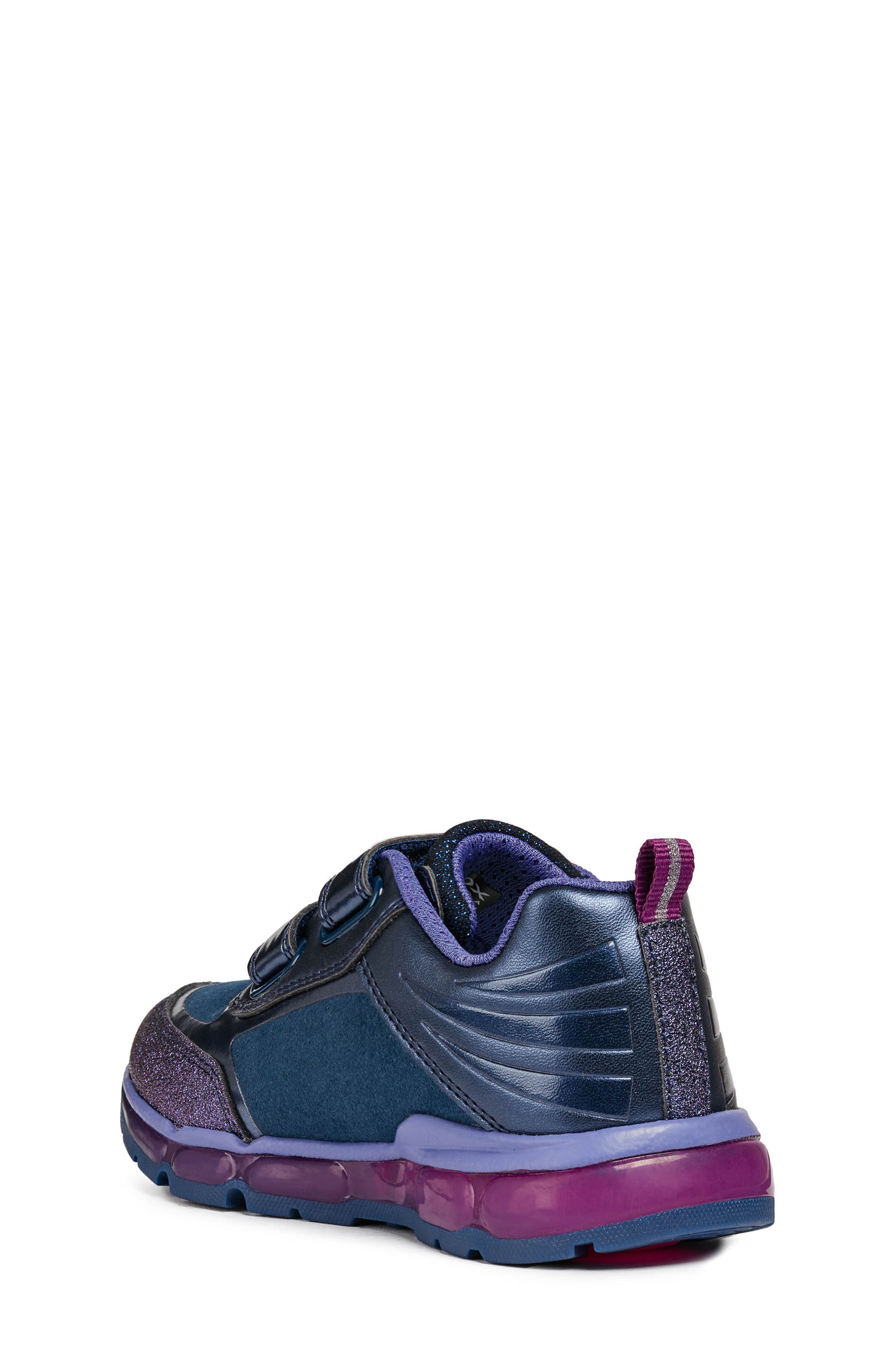 Geox Android Light-Up Glitter Sneaker, Alternate, color, 