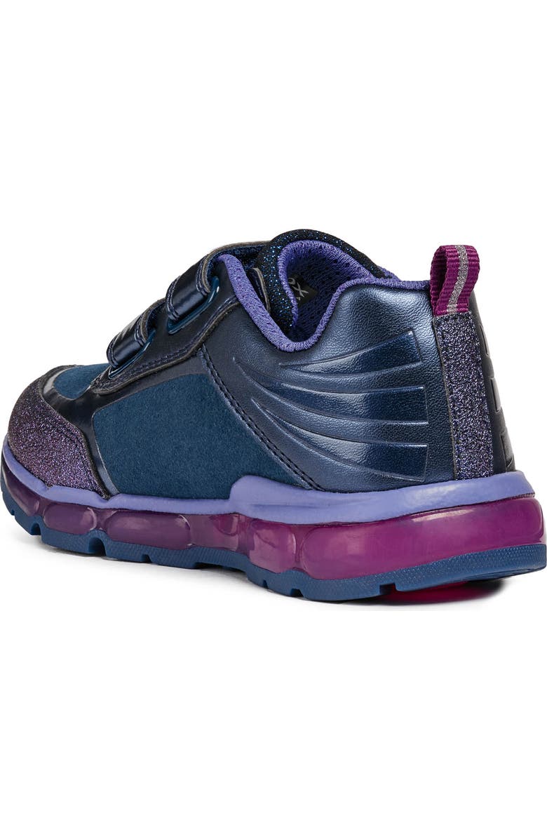Geox Android Light-Up Glitter Sneaker, Alternate, color,