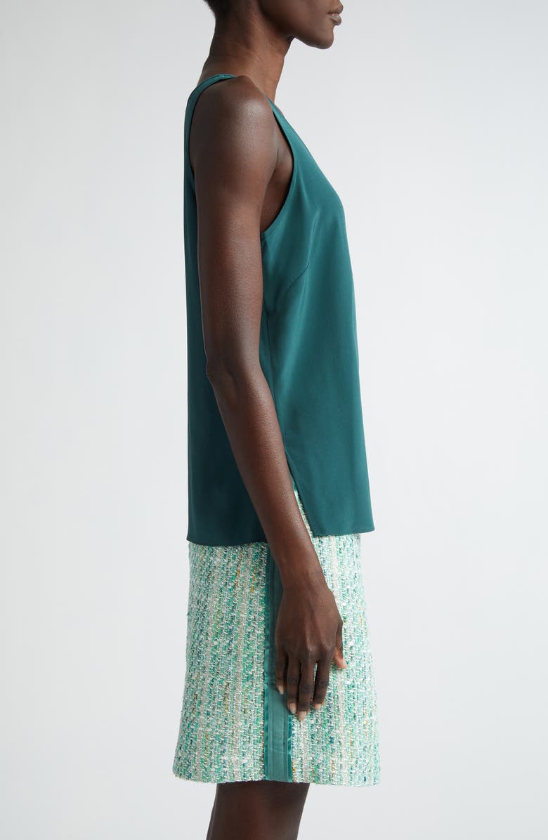 ST. JOHN Silk Crêpe de Chine Tank, Alternate, color,