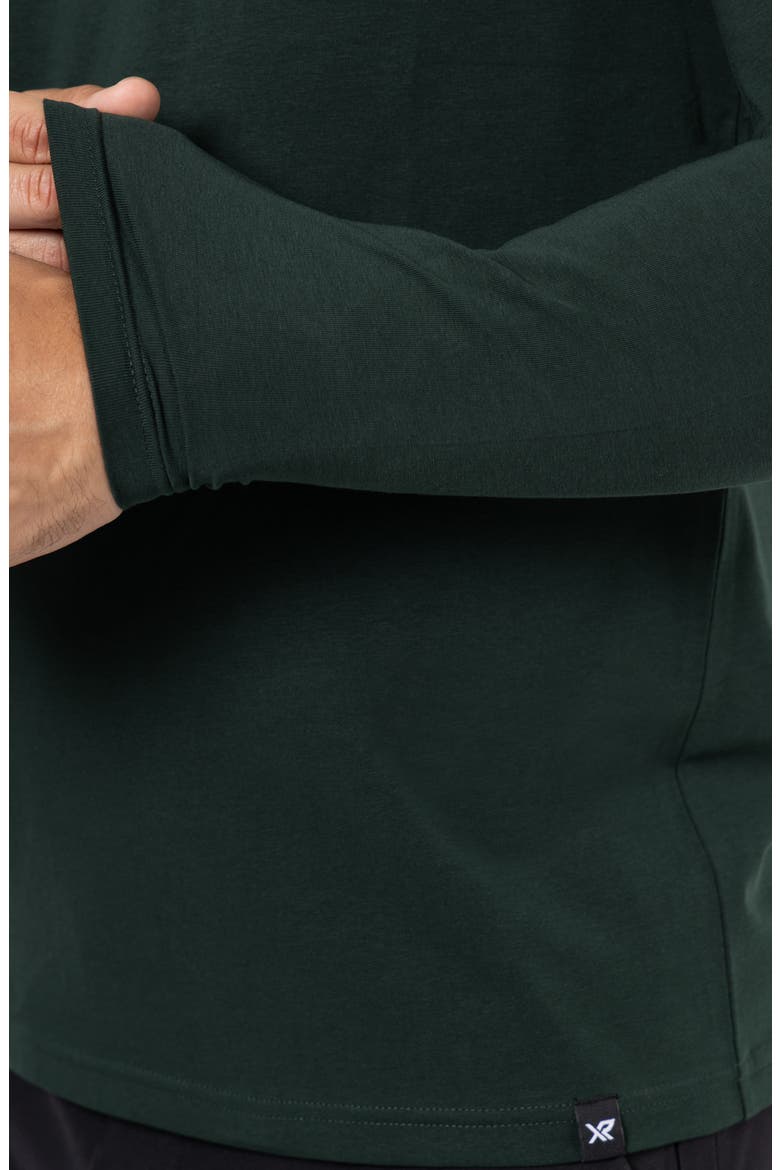 Crewneck Long Sleeve T-Shirt, Alternate, color, HUNTER