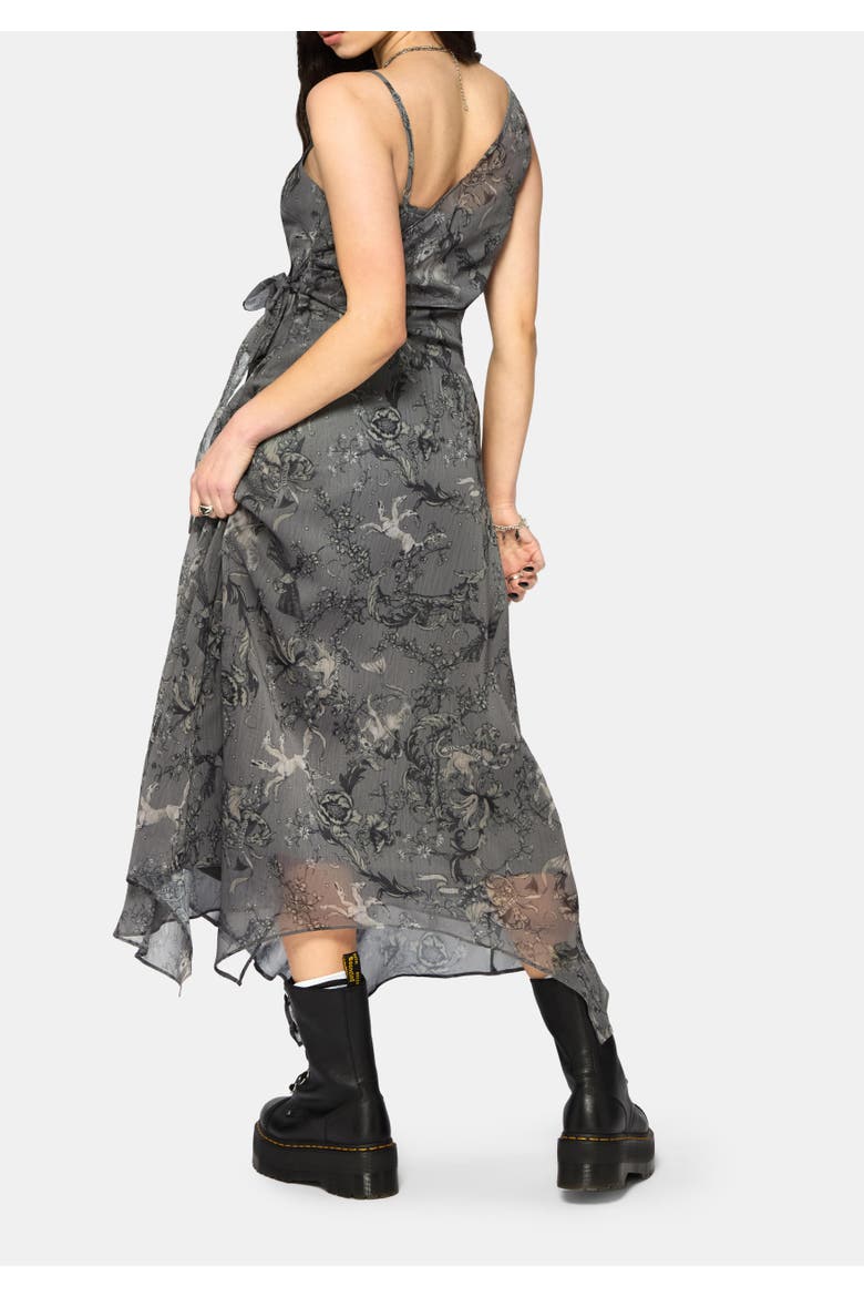 Merunicorn Enchanted Forest Midaxi Dress, Alternate, color, Grey