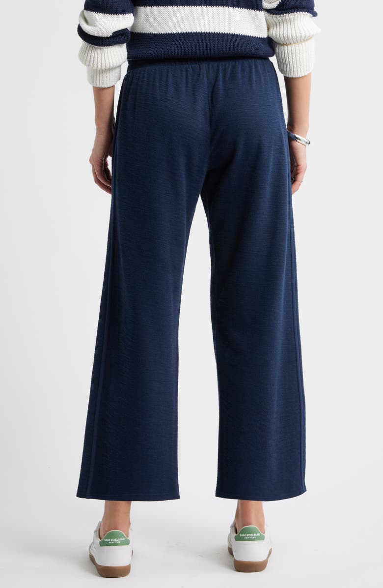 Caslon<sup>®</sup> Ankle Wide Leg Travel Pants, Alternate, color, Navy Still