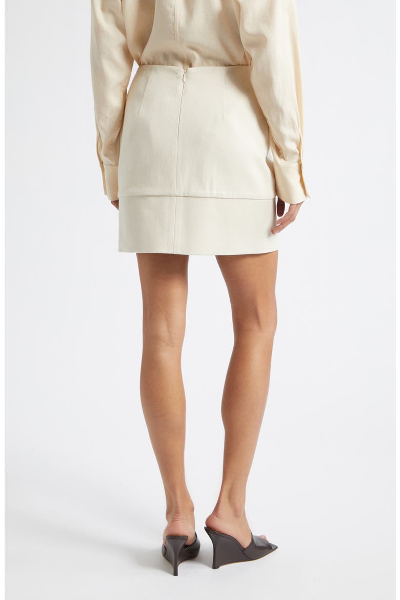 Kira Slash Miniskirt, Alternate, color, BEIGE