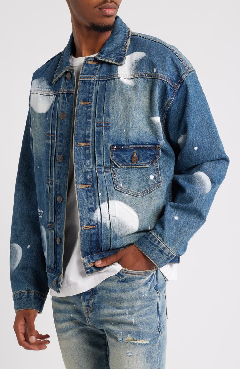 Billionaire Boys Club Galactica Oversize Painted Denim Trucker