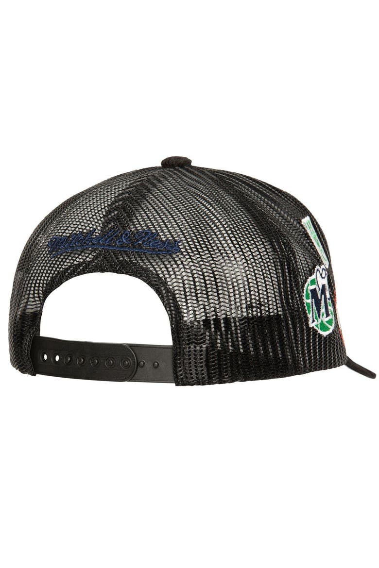 Alternating Color Cursive Mitchell & Ness Men's Mitchell & Ness Black Dallas Mavericks Times Up ...