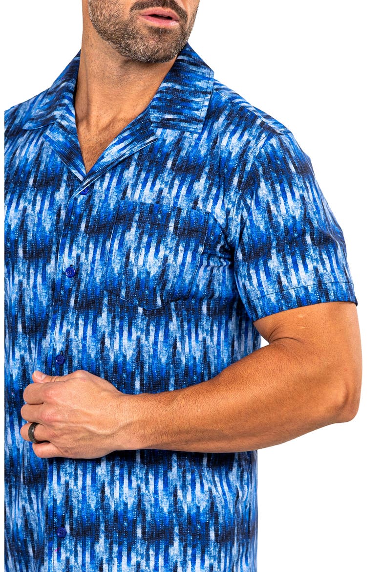 Marthy Blue Camp Shirt, Alternate, color, BLUE