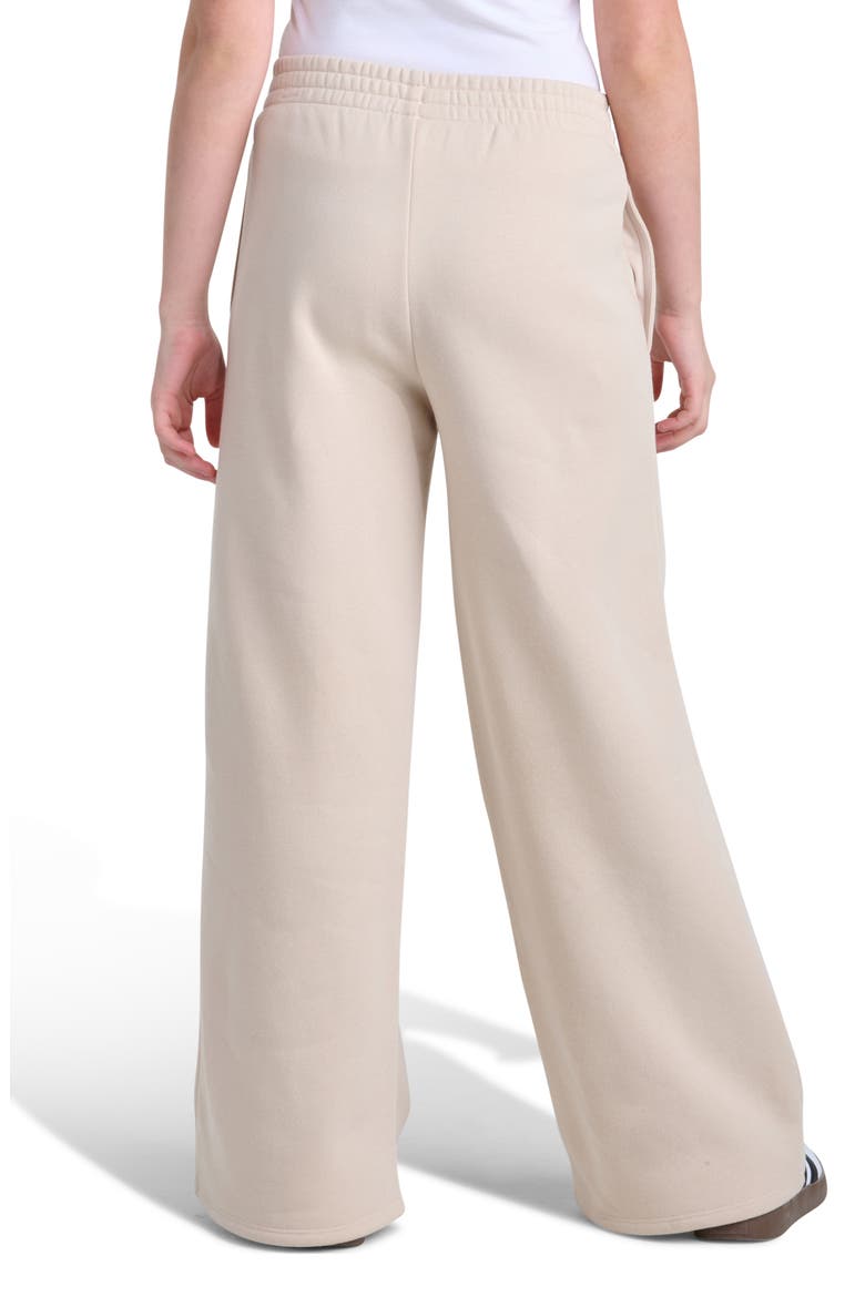 Kids' Wide Leg Fleece Sweatpants, Alternate, color, MEDIUM BEIGE