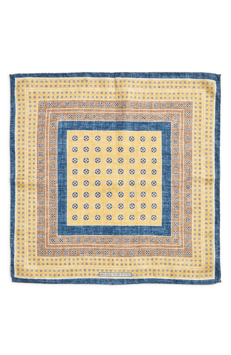 Nordstrom Neat Silk Pocket Square, Alternate, color, 
