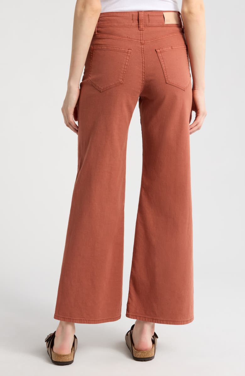 PAIGE Ari Drawstring Wide Leg Pants, Alternate, color, Vintage Clay Sunset