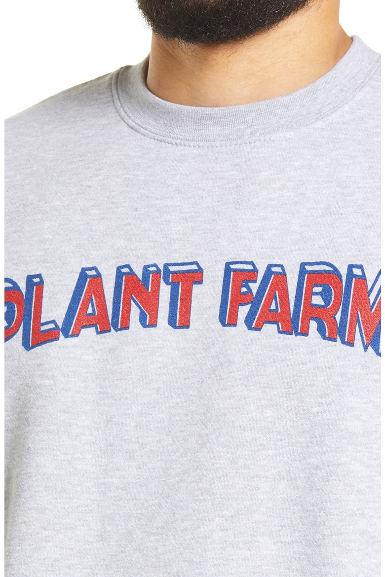 Plant Farm Fleece Crewneck Sweatshirt, Alternate, color, ATHLETIC HEATHER