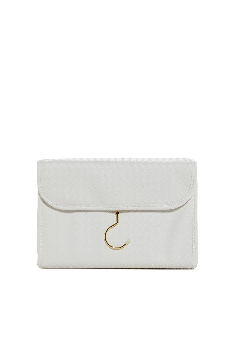 TRVL Design Woven Hanging Toiletry Bag, Main, color, White