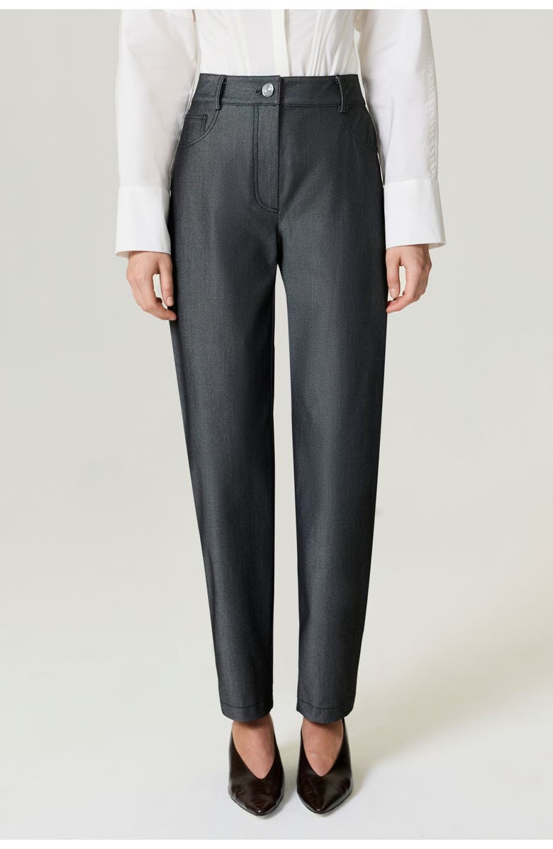 Nocturne Balloon Cut Tailored Pants, Main, color, Anthracite