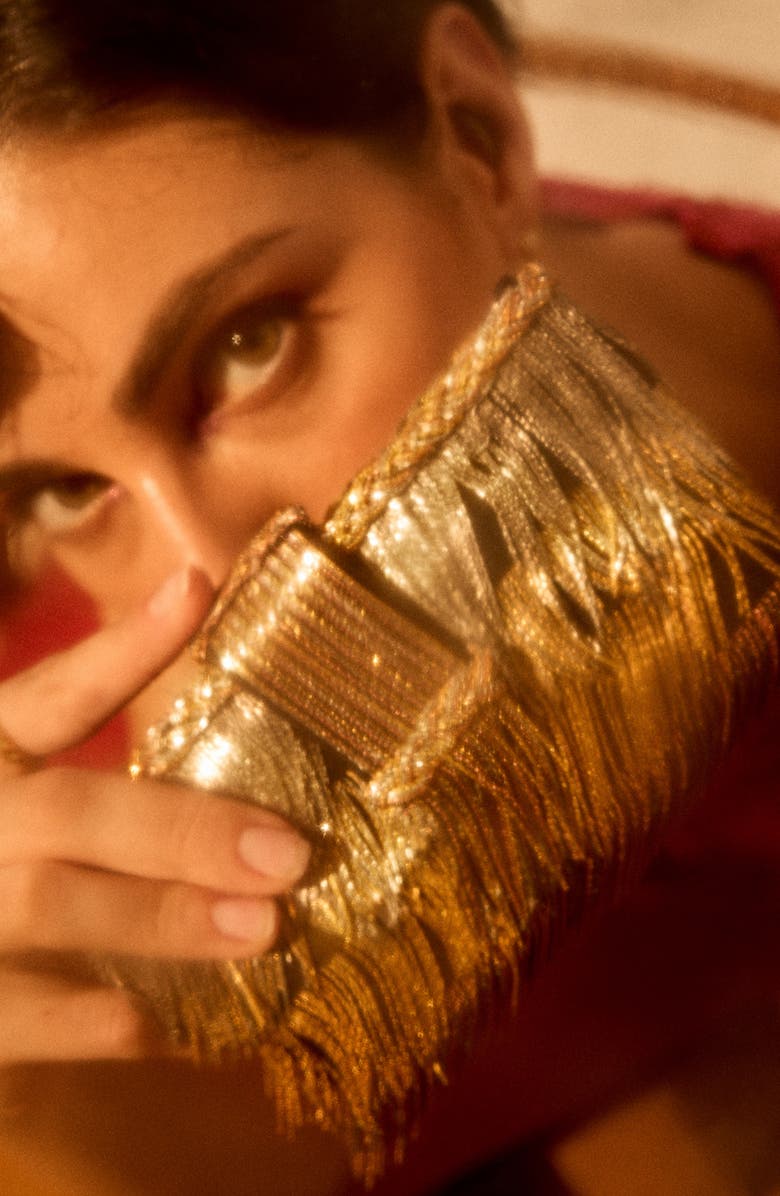 Simitri Ombre' Mini Bag, Alternate, color, Gold