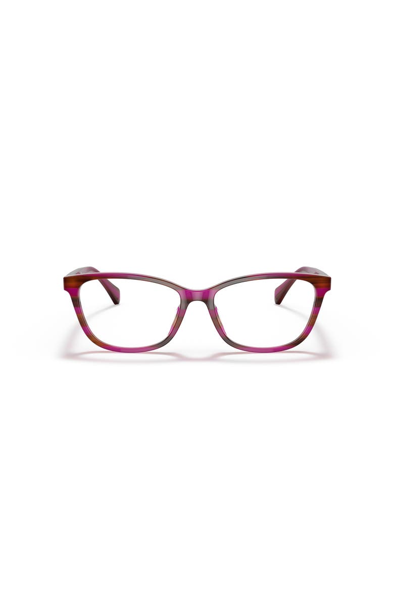 53mm Rectangle optical glasses, Alternate, color, Pink