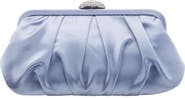 Nina Concord Pleated Satin Frame Clutch
