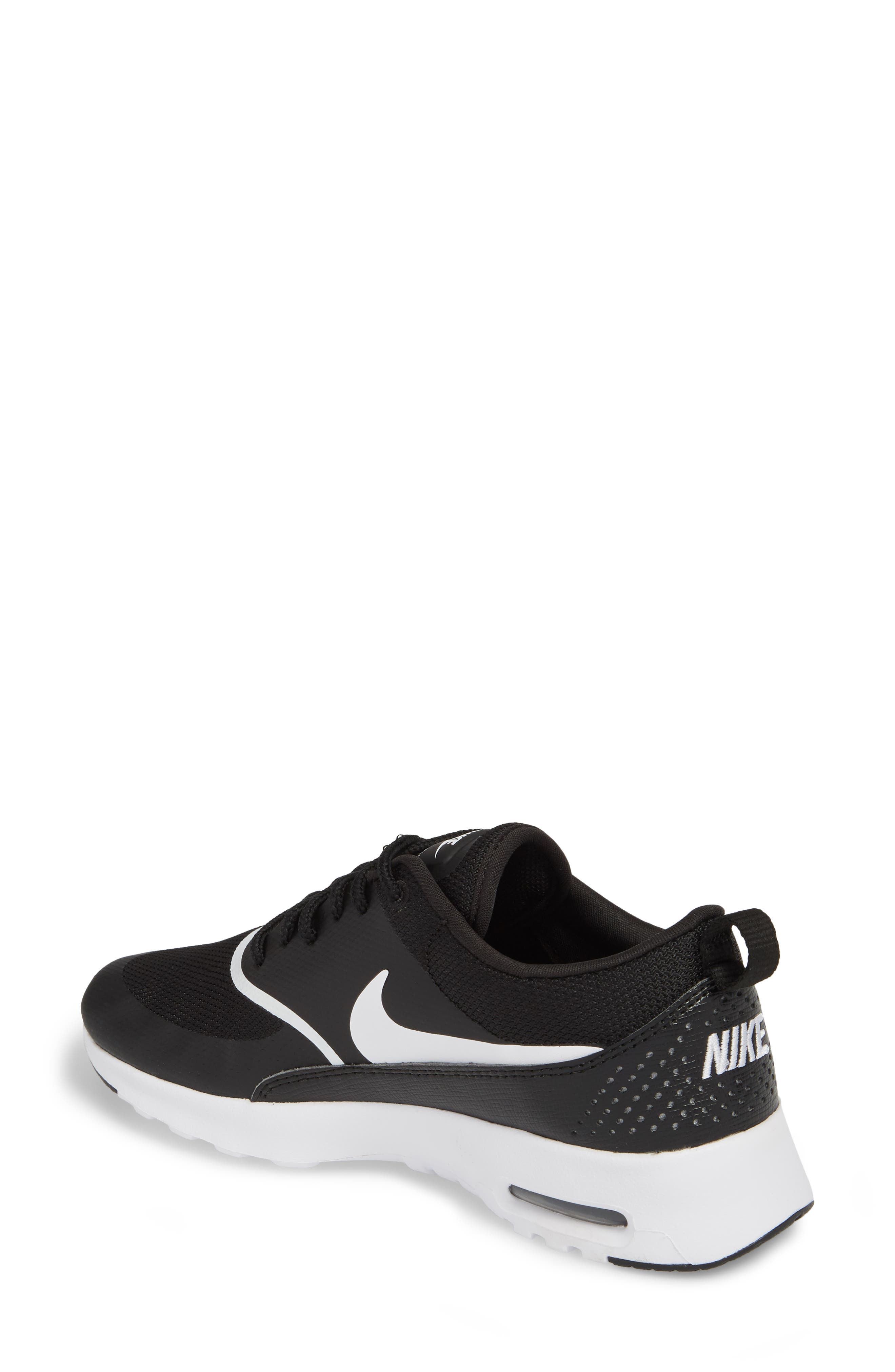 Air Max Thea Sneaker, Alternate, color, BLACK/ WHITE