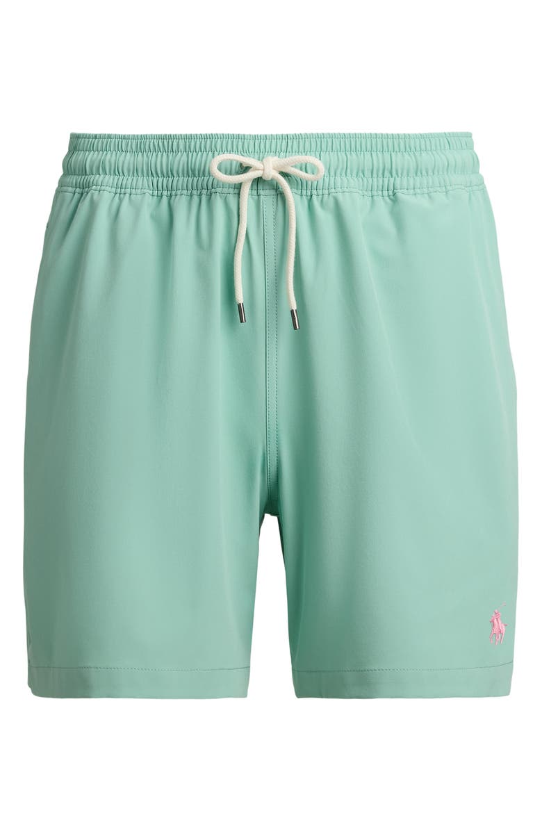 Polo Ralph Lauren Traveler Classic Swim Trunks, Alternate, color, Celadon