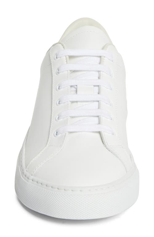 Shop Common Projects Retro Classic Low Top Sneaker In White/black
