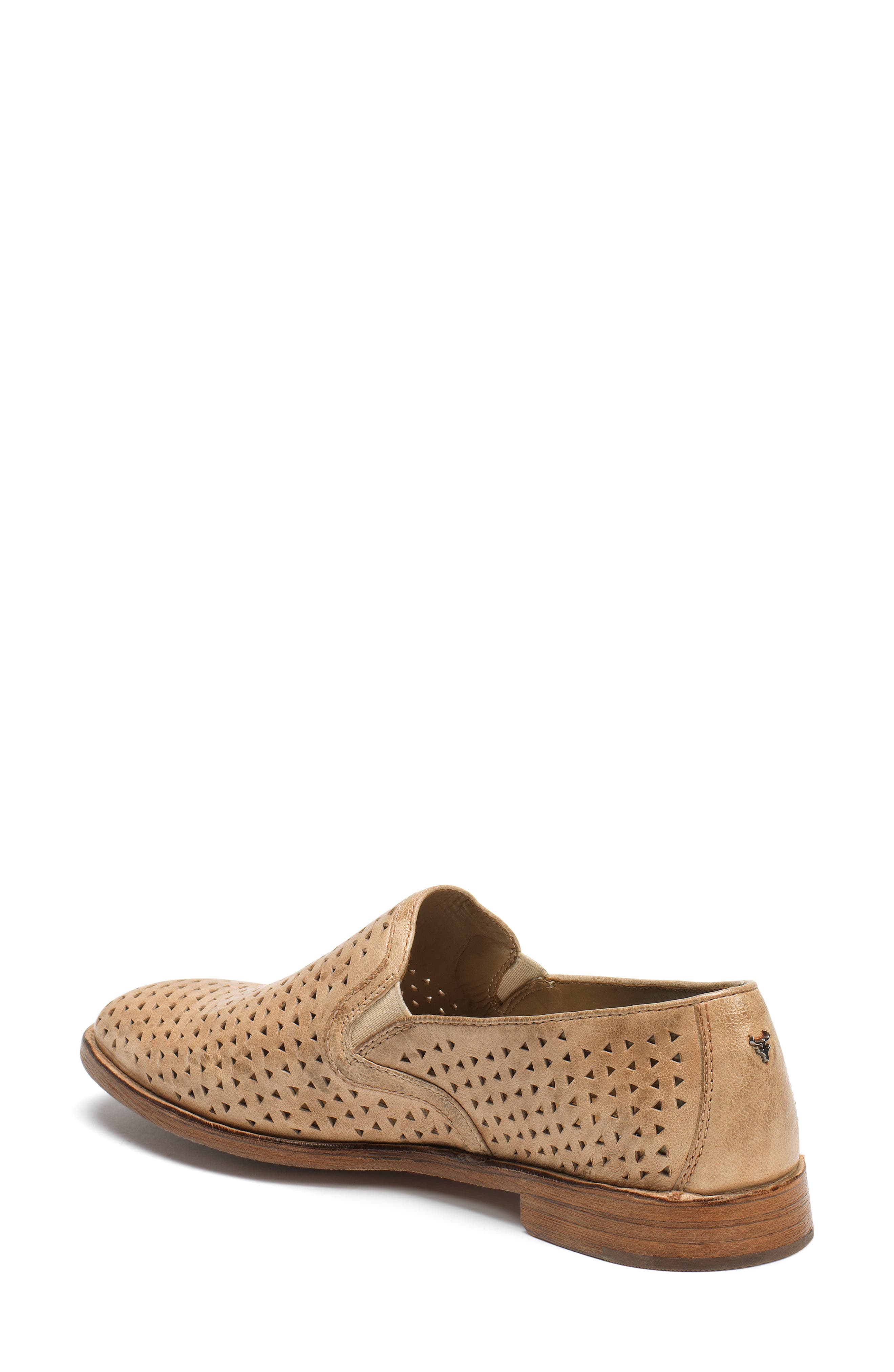 Ali Perforated Loafer, Alternate, color, CREAM LEATHER