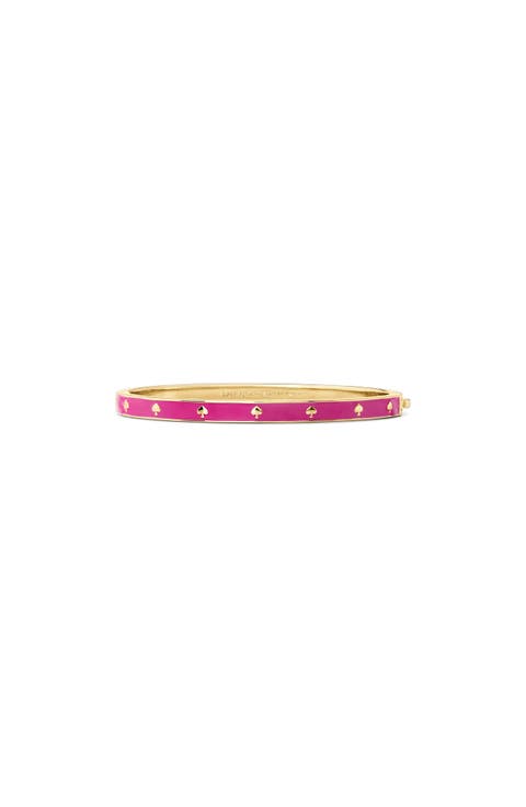 spot the spade enamel bangle bracelet