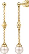 Gabriel & Co. 14k Gold Cultured Pearl Drop Earrings