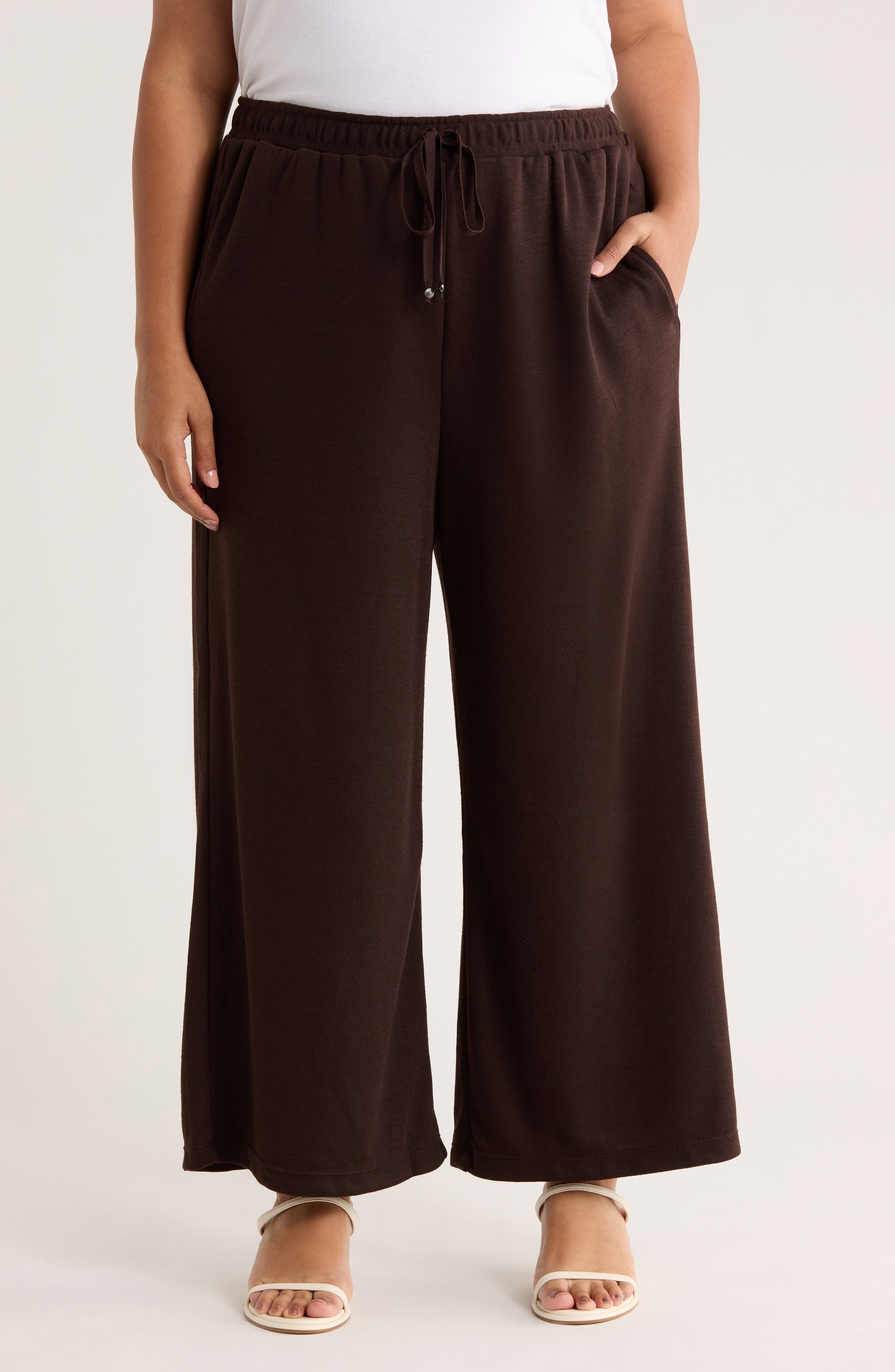 MAX STUDIO Wide Leg Crop Pants