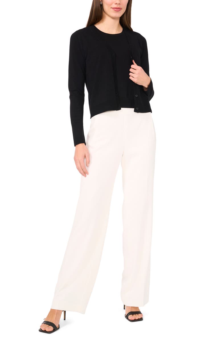 Halogen<sup>®</sup> V-Neck Cardigan, Alternate, color, Rich Black