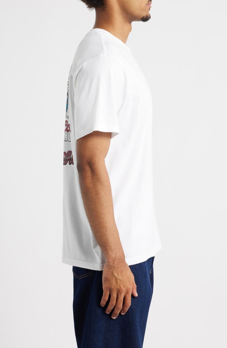 Brixton Coors Light Raceway Graphic T-Shirt, Alternate, color, White