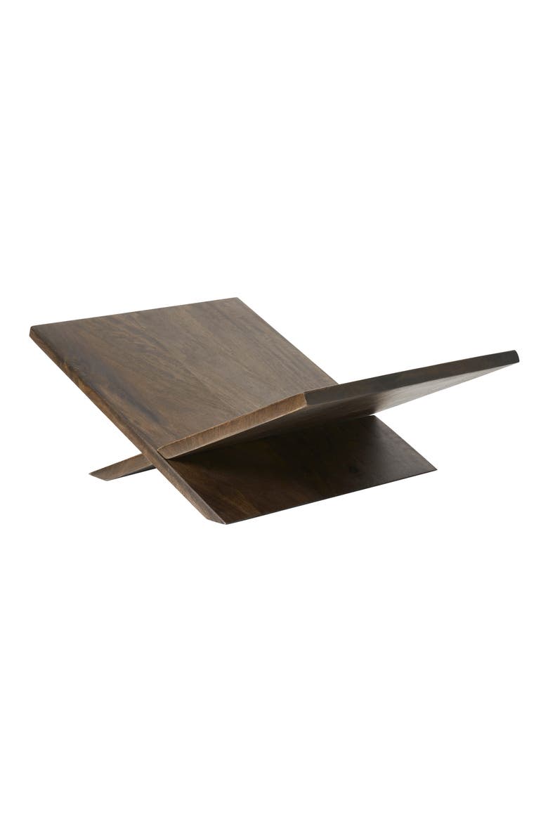 Wood Book Holder, Alternate, color, BROWN