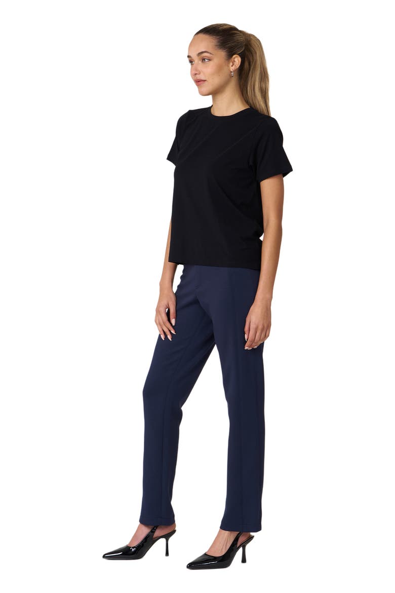 Rebody Essentials Short Sleeve Top, Alternate, color, Black