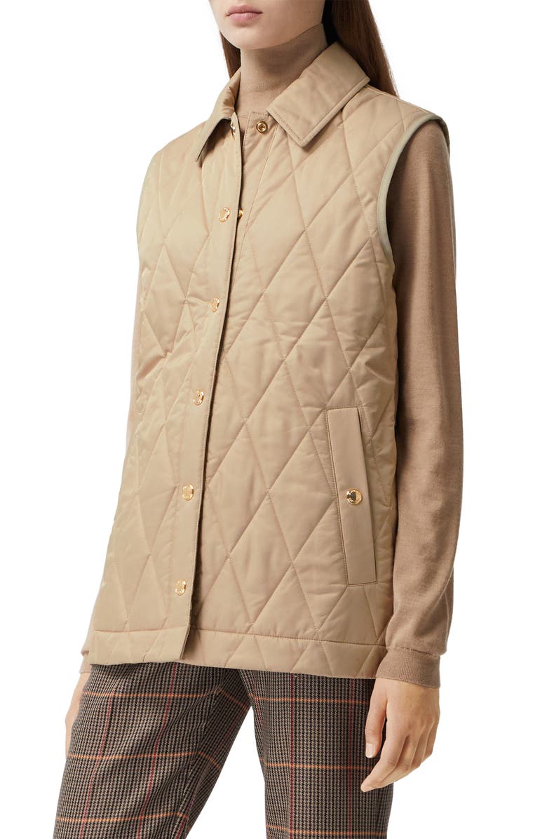 Burberry Quilted Vest, Alternate, color, 