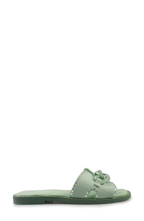 Zigi Nerano Slide Sandal In Green