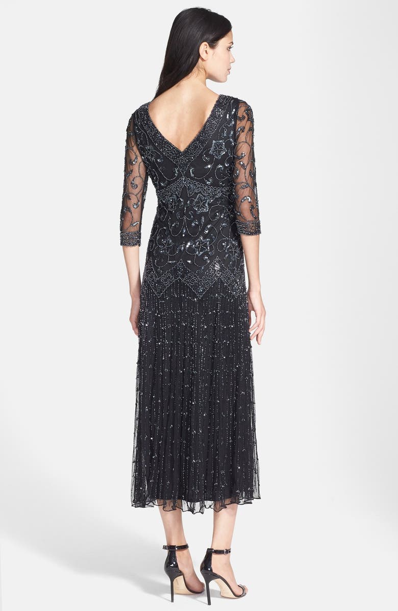 Pisarro Nights Beaded Mesh Dress, Alternate, color, 