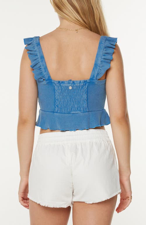 Roxy Coastal Cruisin' Ruffle Strap Camisole In Blue