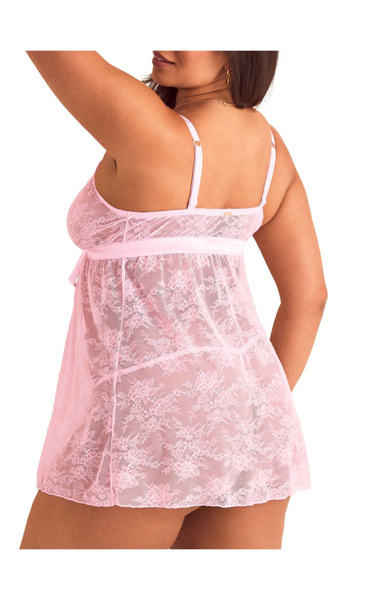 Adore Me Hillary Babydoll Lingerie, Alternate, color, Light Pink