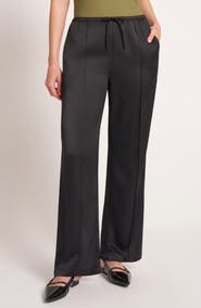 matty m. Roselle Drawstring Satin Pants