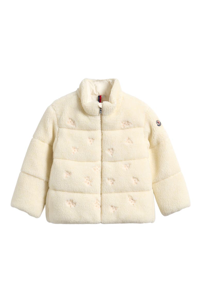 Kids' Chiara Embroidered Fleece Jacket, Main, color, CREAM