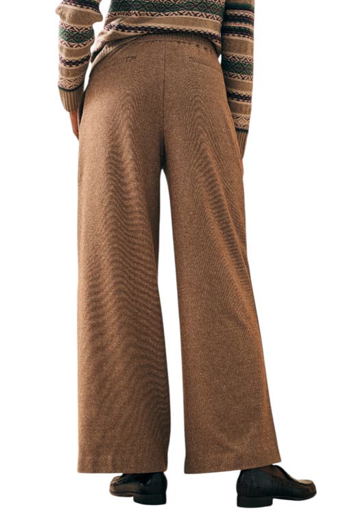 Faherty Dream Flannel Trousers In Brown