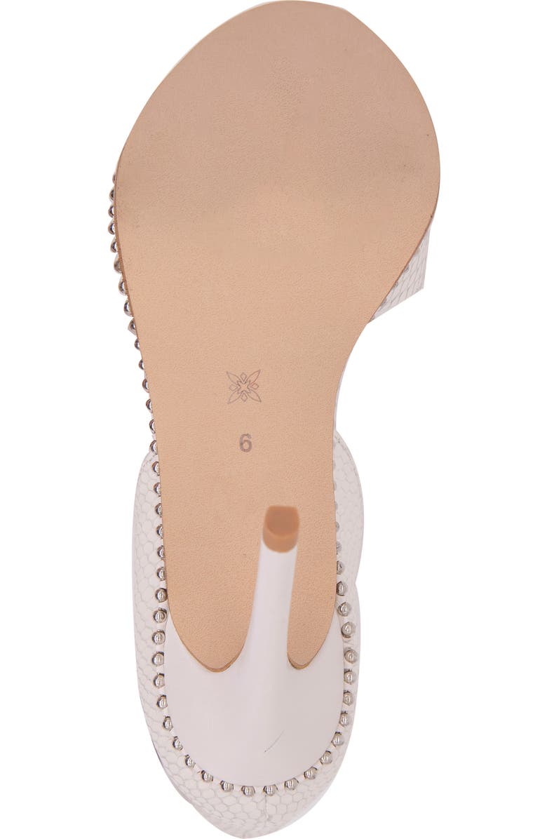 BCBGeneration Jessika Snake Embossed Ankle Strap Sandal, Alternate, color,