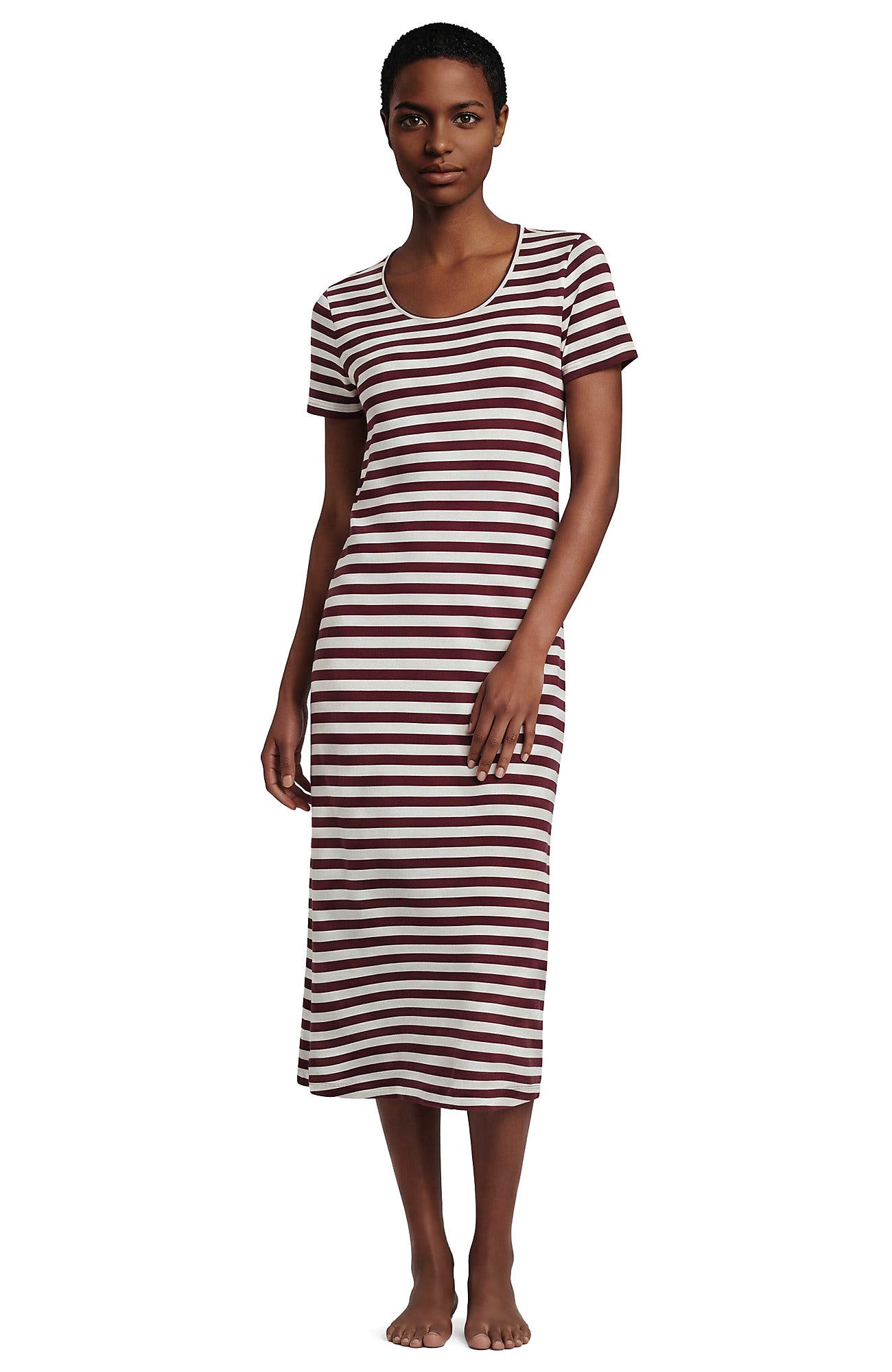 Rich Burgundy Even Stripe