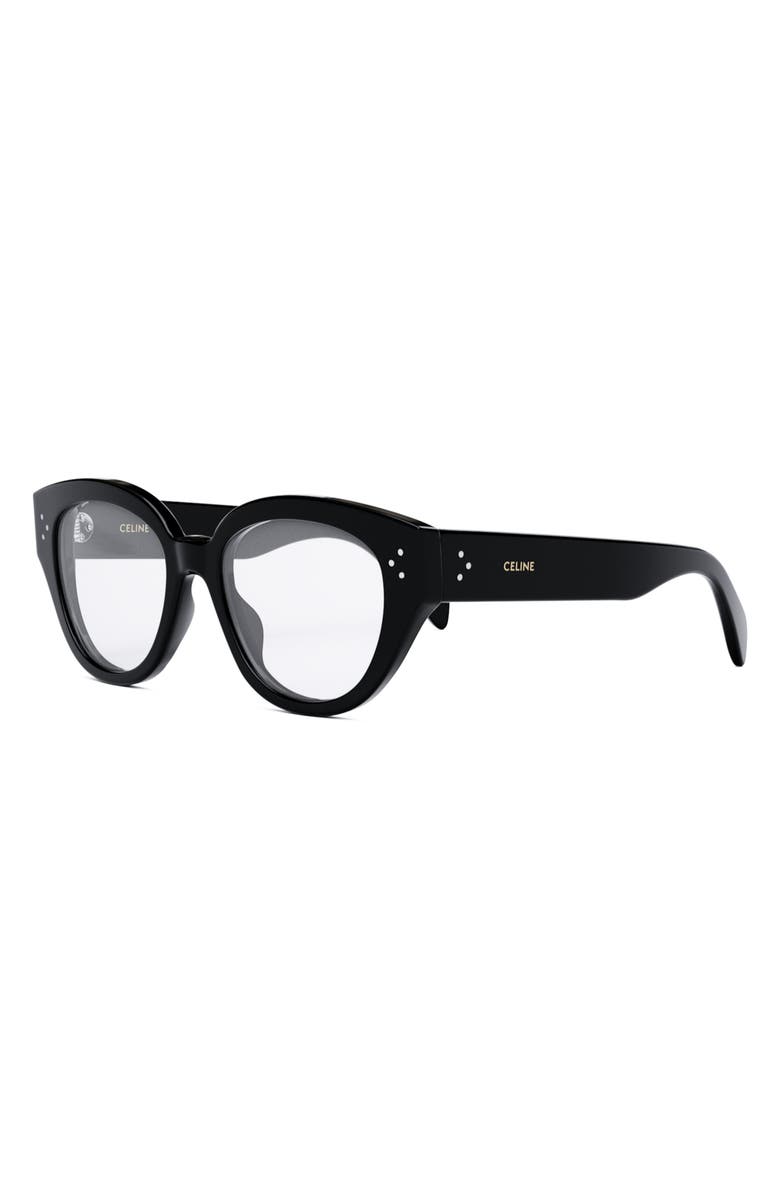 CELINE 51mm Bold Optical Glasses, Alternate, color,