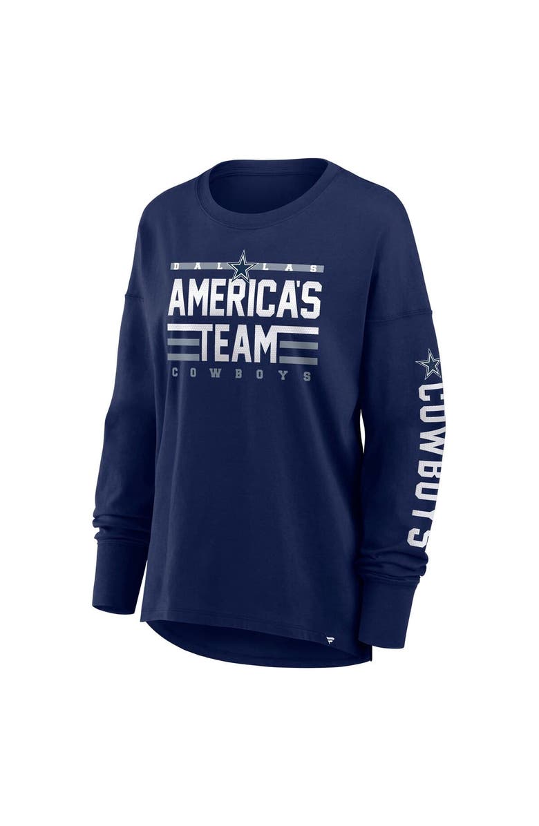 FANATICS Women's Fanatics Navy Dallas Cowboys Hometown Legacy Long Sleeve T-Shirt, Alternate, color, Navy