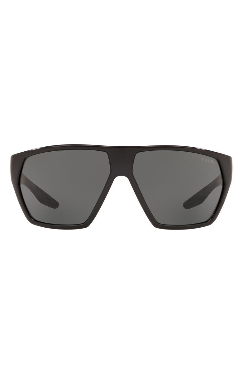 Prada Linea Rossa 67mm Square Sunglasses, Main, color, 