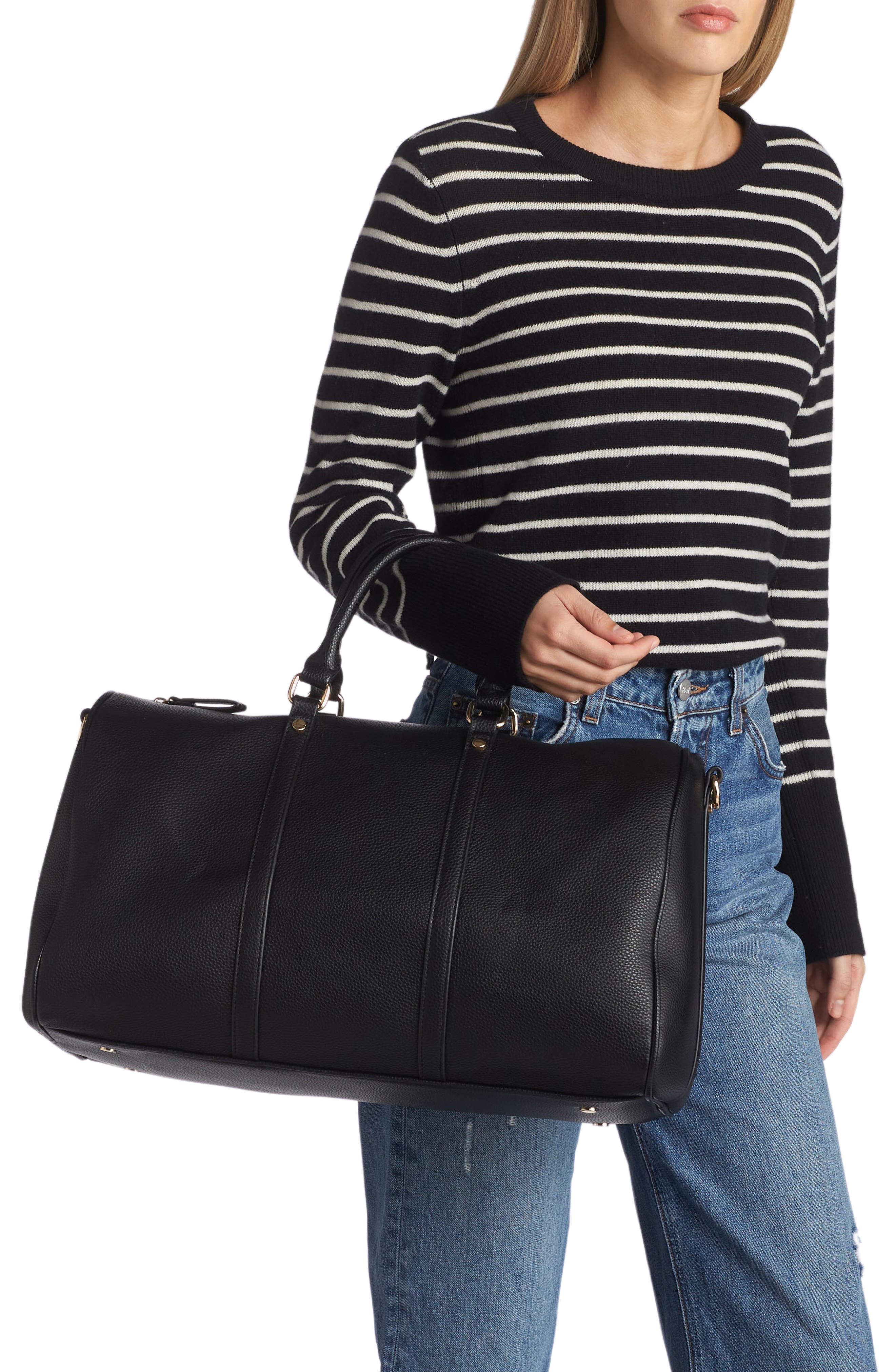 Mali + Lili Jamie Vegan Leather Weekend Bag, Alternate, color, 