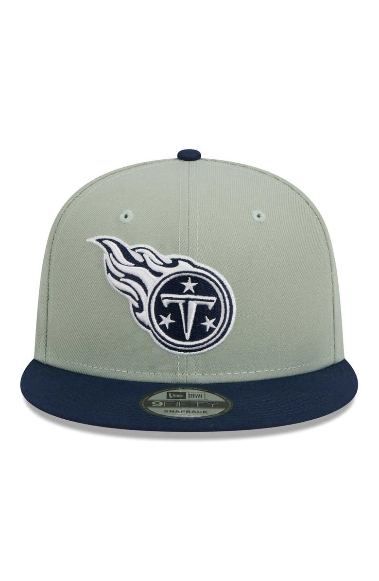 New Era Men's New Era Green/Navy Tennessee Titans 2-Tone Color Pack 9FIFTY Snapback Hat, Alternate, color, 