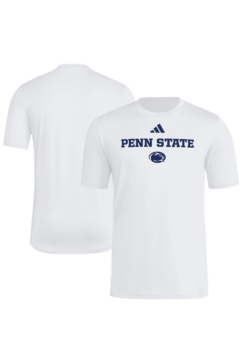 Men's adidas White Penn State Nittany Lions Wordmark Polyester T-Shirt, Main, color, White
