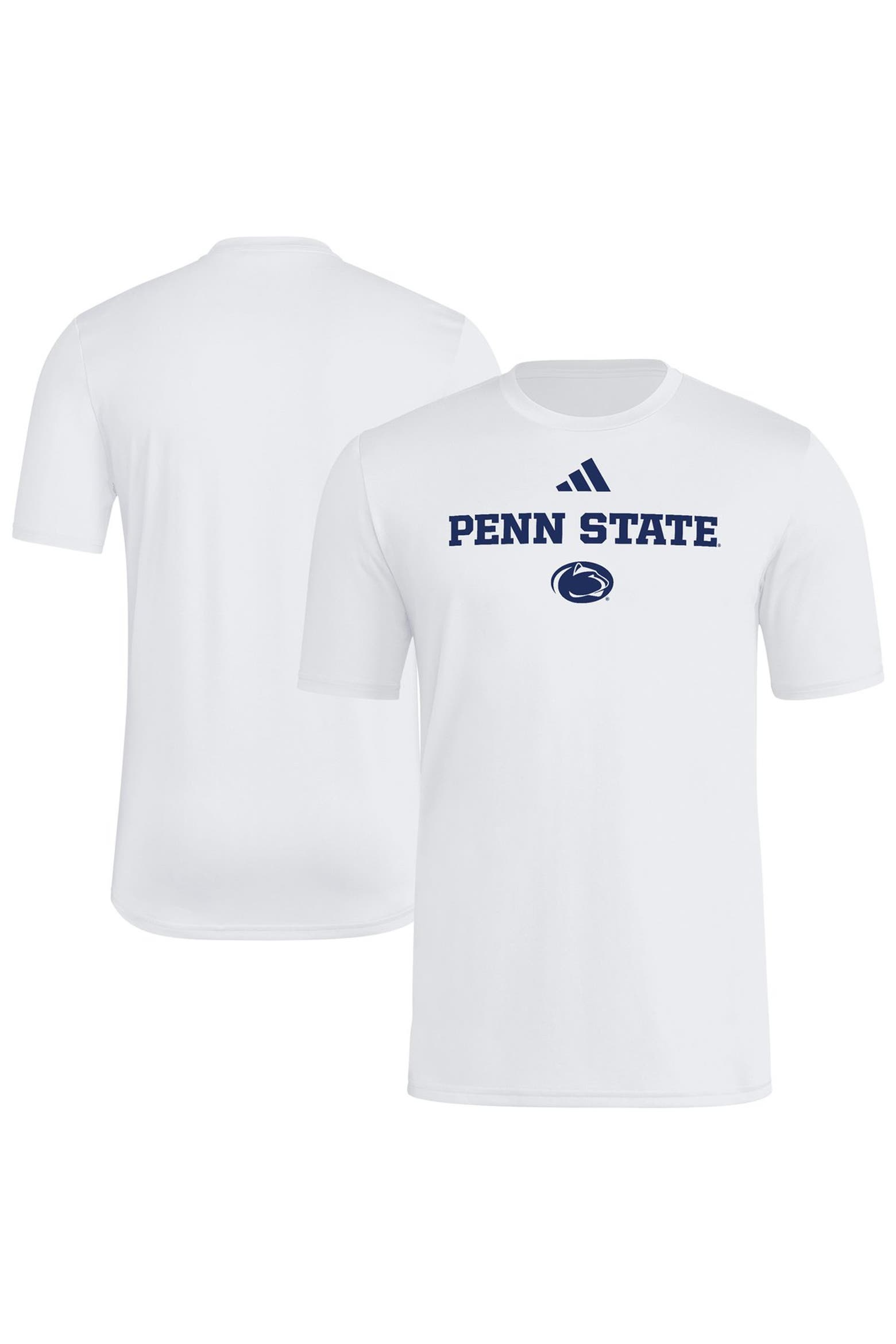 adidas Men's adidas White Penn State Nittany Lions Wordmark Polyester T ...